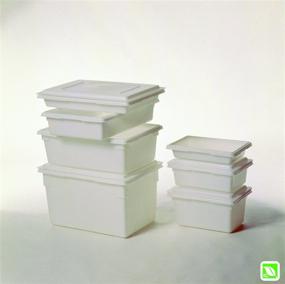 img 3 attached to 🍽️ Rubbermaid Commercial Food Storage Box/Tote: 2 Gallon, White - Ideal for Restaurants, Kitchens & Cafeterias (FG350700WHT)