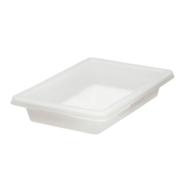 🍽️ rubbermaid commercial food storage box/tote: 2 gallon, white - ideal for restaurants, kitchens & cafeterias (fg350700wht) logo