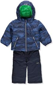 img 1 attached to OshKosh BGosh Boys' Snowsuit 🧥 Snowbib Jacket - Premium Winterwear for Boys