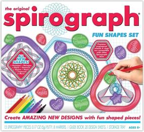 img 4 attached to 🌀 Discover Endless Creativity with the Spirograph 1032 Fun Shapes Set