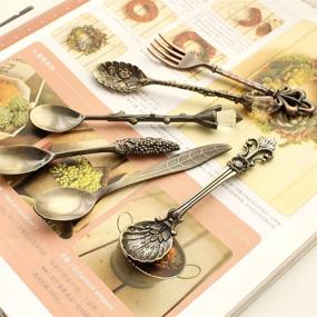 img 1 attached to 🍴 Vintage Kitchen Dessert Spoon/Teaspoon by Awakingdemi: Elegant and Functional Culinary Utensil