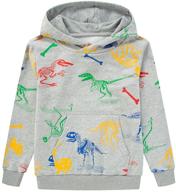 dinosaur sweatshirts for boys - tlaenson lightweight and stretchy clothing logo