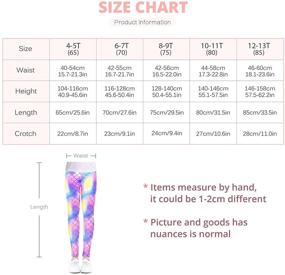 img 3 attached to ZukoCert Printing Leggings Stretch Girls（JKLF 70） Girls' Clothing