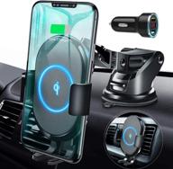 📱 ablegrid wireless car charger mount: fast qi charging, clamping design, compatibility with iphone 12 pro max, galaxy s20, lg g8 thinq, and more logo