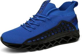 img 3 attached to FZUU Athletic Running Sneakers Numeric_12 Men's Shoes and Athletic