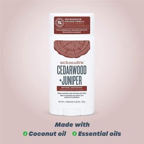 img 2 attached to 🌲 Schmidt's Cedarwood + Juniper Deodorant: 24H Protection, Vegan & Cruelty-Free, 3.25 oz