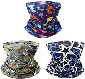 img 3 attached to 👚 Stylish Reusable Washable Bandanas for Girls: Fashionable Accessories and Scarves