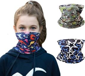 img 4 attached to 👚 Стильные многоразовые банданы для девочек: модные аксессуары и шарфики