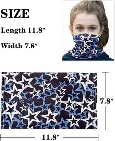 img 2 attached to 👚 Стильные многоразовые банданы для девочек: модные аксессуары и шарфики