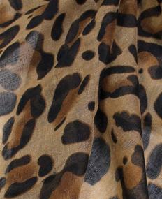 img 2 attached to 🐆 Experience Timeless Elegance with Scarfands Leopard Fashion Scarves - Must-Have Women's Accessories