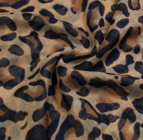 img 1 attached to 🐆 Experience Timeless Elegance with Scarfands Leopard Fashion Scarves - Must-Have Women's Accessories