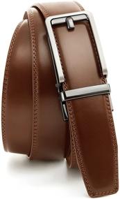 img 3 attached to 👔 Men's Accessories - Automatic Buckle Leather Ratchet Dress