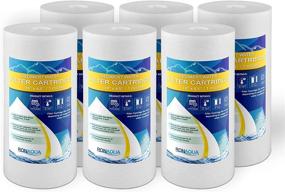img 4 attached to 💧 Efficient 6PP 10B 1M Sediment Filter: 10 Inch 1Micron Fine Particle Filtration