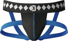 img 3 attached to 💎 Diamond MMA Four-Strap Jock Strap Supporter: Ultimate Sports Protection with Convenient Cup Pocket