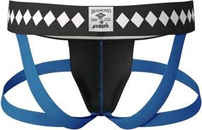 img 1 attached to 💎 Diamond MMA Four-Strap Jock Strap Supporter: Ultimate Sports Protection with Convenient Cup Pocket