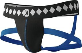 img 2 attached to 💎 Diamond MMA Four-Strap Jock Strap Supporter: Ultimate Sports Protection with Convenient Cup Pocket