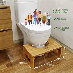 img 1 attached to 🚽 Foldable Squatting Toilet Stool - NAVIGI 7 Collapsible Footstool with Non-Slip Silicone Padded Base for Pooping - Anti-Slip Foot Grooves, Waterproof & Humidity-Proof Riser (MY1902)