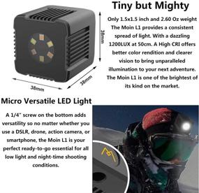 img 2 attached to 📸 Dazzne Moin L1 Magnetic Cube LED Lights: Underwater Photography Lighting with APP Control for DSLRs, Drones, Action Cameras & Smartphones