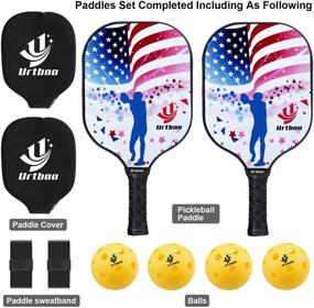 img 3 attached to 🎾 Urtboo Pickleball Paddle Rackets – Graphite Face, Honeycomb Core, Premium Grip, Lightweight 7.8 OZ – Ideal Choice for Beginner and Pro Players