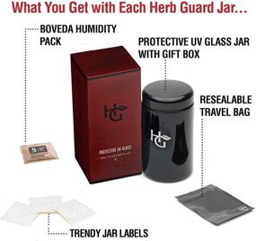 img 2 attached to Herb Guard - 2 Oz Airtight Container and Smell Proof Jar (1 Liter) with Humidity Pack for Long-lasting Freshness