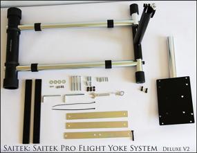 img 2 attached to 🕹️ Saitek Logitech Pro Flight/Cessna Yoke System Wheel Stand - Yoke Support Deluxe V2 (Stand Only, Flight System not Included)