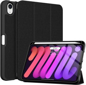 img 4 attached to 📱 Soke New iPad Mini 6 Case 2021: Full Body Protection + Pencil Holder + 2nd Gen Charging, Black