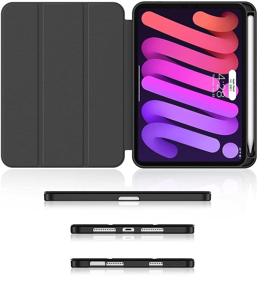 img 2 attached to 📱 Soke New iPad Mini 6 Case 2021: Full Body Protection + Pencil Holder + 2nd Gen Charging, Black