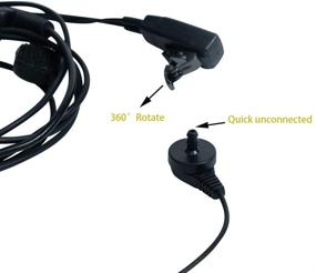 img 3 attached to Klykon Acoustic Talkies Earpiece Headset