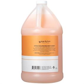 img 3 attached to 🍊 Ginger Lily Farms Club & Fitness Nourishing Body Wash: 100% Vegan, Cruelty-Free Bath & Shower Gel - Citrus Scent, 1 Gallon Refill (128 fl. oz.)