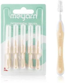 img 3 attached to 🦷 Meyarn 50Count Interdental Brush for Braces - Tooth Floss Oral Hygiene Interdental Brush Toothpick for Healthy Teeth Care (1.2mm Wide)