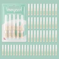 🦷 meyarn 50count interdental brush for braces - tooth floss oral hygiene interdental brush toothpick for healthy teeth care (1.2mm wide) logo