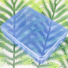 img 3 attached to LJY 12-Piece Rectangular Plastic Storage Containers with Lids for Small Items - Blue