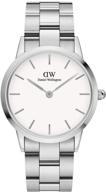 daniel wellington iconic silver stainless logo