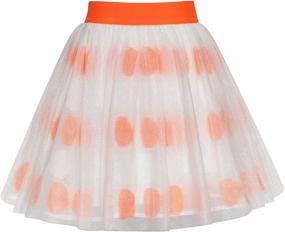 img 3 attached to Pink Rose Flower Tutu Dancing Dress for Girls, Size 6-12: Sunny Fashion's Stylish Skirt