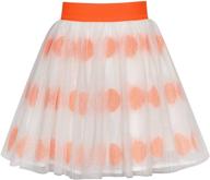 pink rose flower tutu dancing dress for girls, size 6-12: sunny fashion's stylish skirt logo