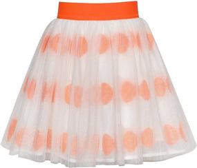 img 4 attached to Pink Rose Flower Tutu Dancing Dress for Girls, Size 6-12: Sunny Fashion's Stylish Skirt