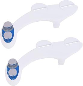 img 4 attached to 2-Pack Adjustable Water Pressure Bidet Toilet Seat 💦 Attachment with 3 Modes - Non-Electric, Self-Cleaning Nozzles, Easy Installation