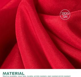 img 2 attached to 🍽️ Premium Polyester Tablecloth for Weddings, Restaurants, and Food Service - Ideal Equipment & Supplies for Tabletop Decor and Serveware