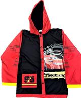 🌧️ stay dry in style with the fantasia accessories boys cars lightning mcqueen raincoat slicker logo