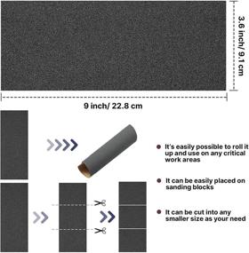 img 3 attached to Автосамоклеящаяся набор водонепроницаемых абразивных бумаг для шлифовки