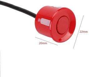 img 2 attached to Car Parking Sensor - Bessie Sparks Car Reverse Parking Radar System 8 Reversing Sensors Kit With Front And Rear Alarm Buzzer Reminder LED Display Safe Driving (Red)