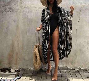 img 1 attached to MeiLing Cardigan Bathing Swimsuit Swimwear