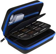 🖤 austor new 3ds xl case - black+blue logo