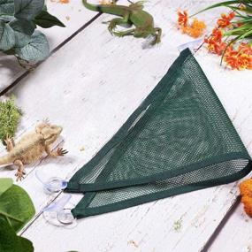 img 2 attached to 🦎 MAIMASHI Reptile Breathable Mesh Hammock: Ideal Habitat for Climbing Chameleons, Lizards, Geckos, and Snakes