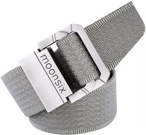 img 2 attached to Tactical Military D-Ring Buckle Men's Belts and Accessories by Moonsix