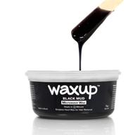 waxup black mud microwave wax kit: 7oz, 16 assorted wax sticks, stripless hard wax for face, nose, and body - ready in just 1 minute! logo