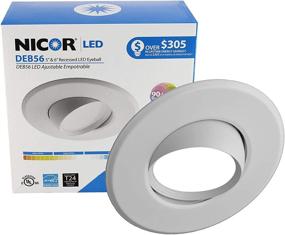 img 3 attached to NICOR Lighting Adjustable Downlight DEB56 20 120 3K WH