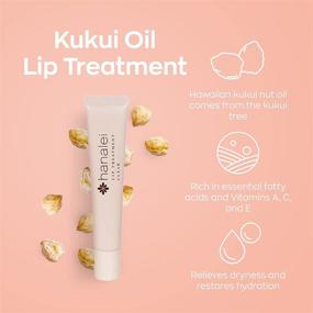 img 2 attached to 🌺 Hanalei Kukui Oil Lip Treatment - Cruelty-Free and Paraben-Free Formula to Soothe Dry Lips - Enriched with Shea Butter and Grapeseed Oil - Made in the USA - Clear Non-Tinted Lip Balm - Full Size (15g/15ml/0.53oz)