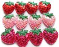 yycraft padded strawberry appliques trims 3 logo