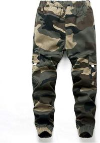 img 3 attached to LOKTARC Cargo Pants Drawstring Jogger Boys' Clothing : Pants